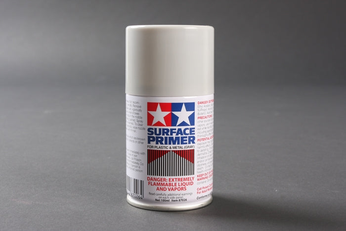 Tamiya Surface Primer for Plastic & Metal: Gray