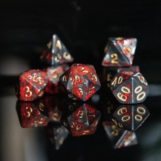 Blood and Iron Acrylic Dice Set