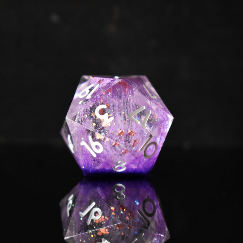 Load image into Gallery viewer, Crown of Madness Sharp-Edged Resin Dice Set
