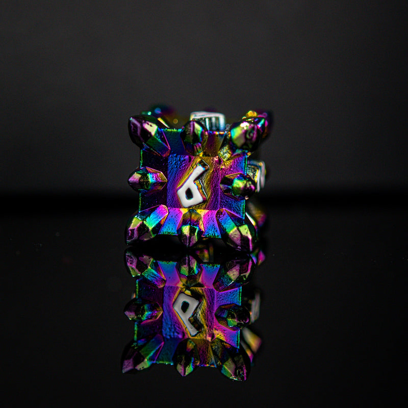 Load image into Gallery viewer, Asteroid Fields Metal Dice Set - Iris
