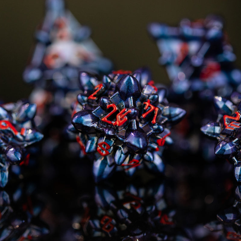 Load image into Gallery viewer, Asteroid Fields Metal Dice Set - Eunomia
