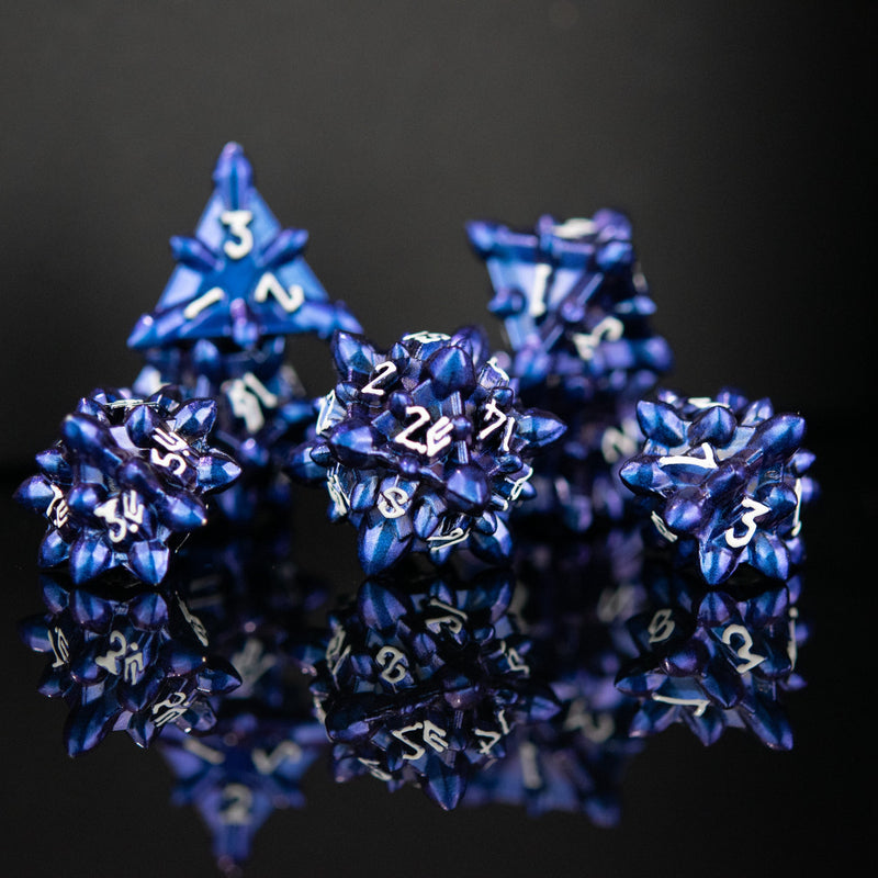 Load image into Gallery viewer, Asteroid Fields Metal Dice Set - Icarus
