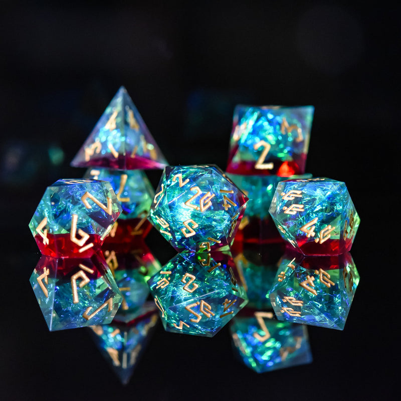 Load image into Gallery viewer, Eldritch Blast Sharp-Edged Resin Dice Set
