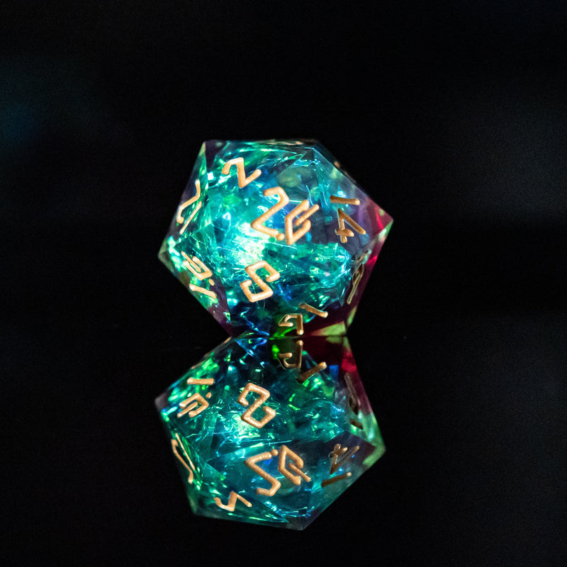 Load image into Gallery viewer, Eldritch Blast Sharp-Edged Resin Dice Set
