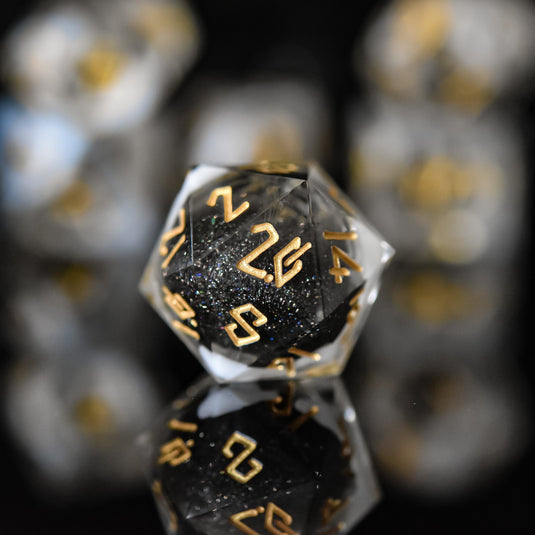 Smoke and Mirrors Liquid Core Dice Set