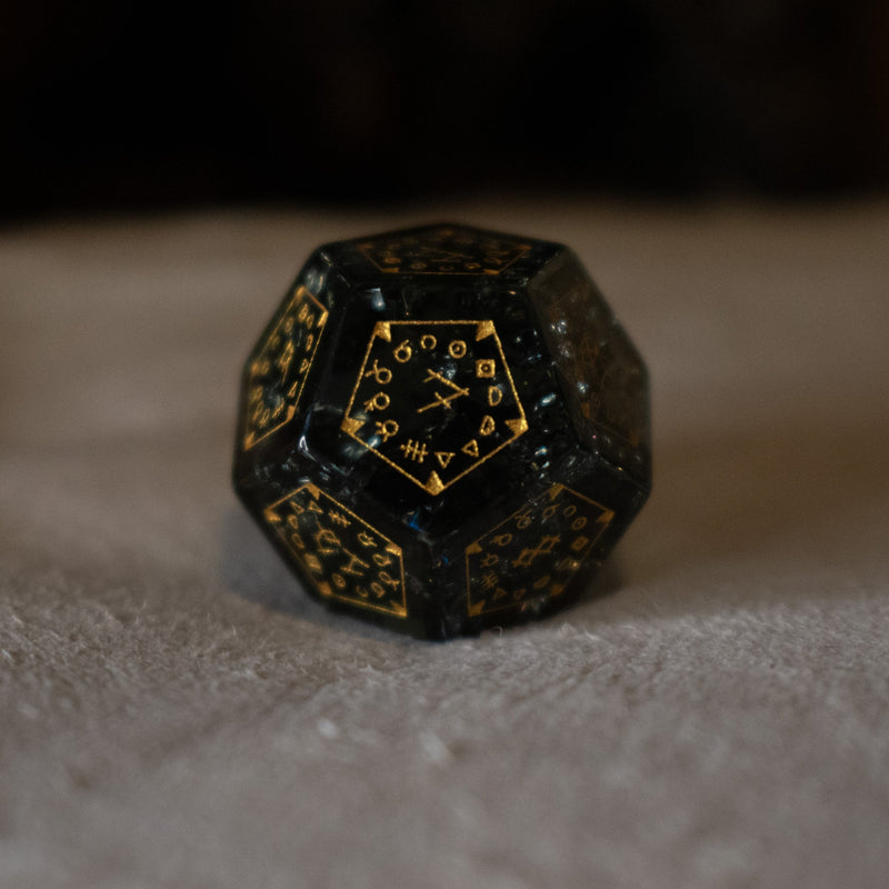 Load image into Gallery viewer, Wendigo Shattered Glass Dice Set
