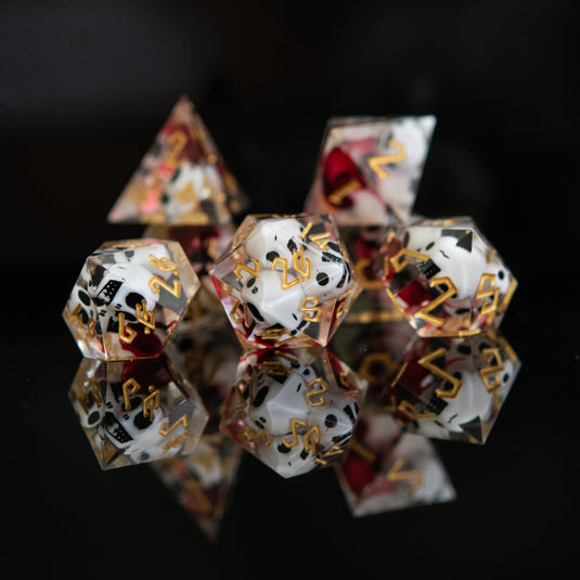 Bloody Corpse Sharp-Edged Resin Dice Set