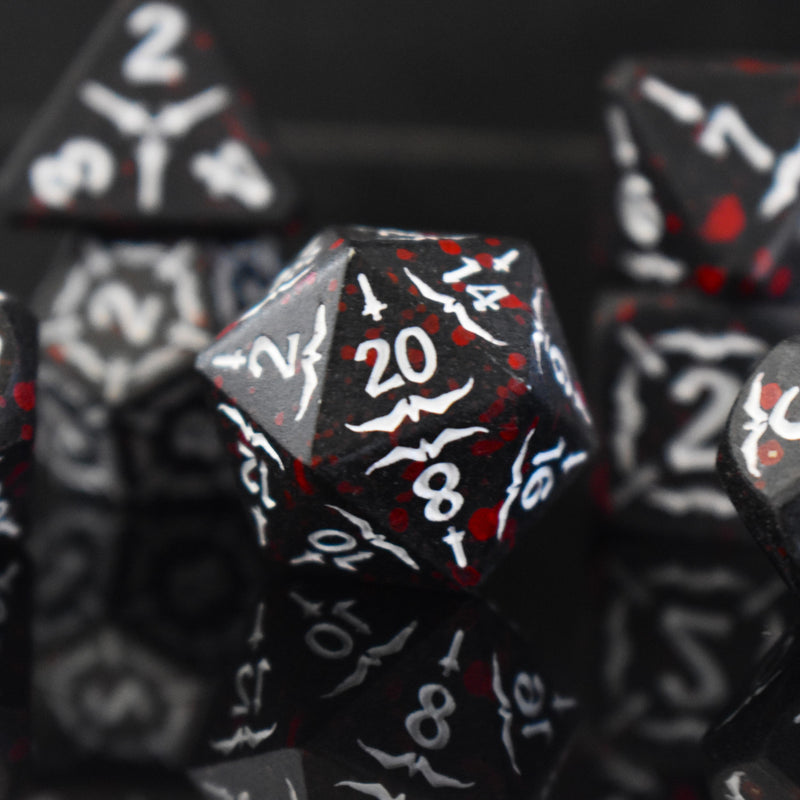 Load image into Gallery viewer, Sword of the Blood Hunter Metal Dice Set
