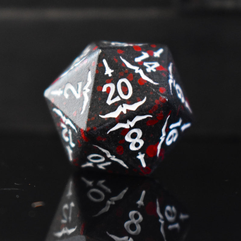 Load image into Gallery viewer, Sword of the Blood Hunter Metal Dice Set
