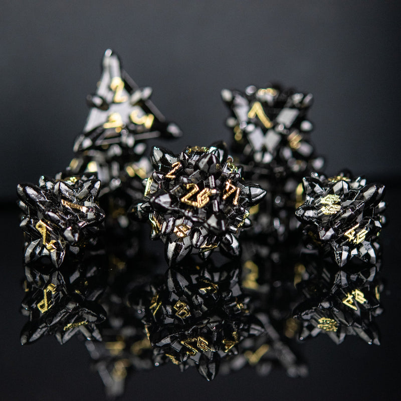 Load image into Gallery viewer, Asteroid Fields Metal Dice Set - Astraea
