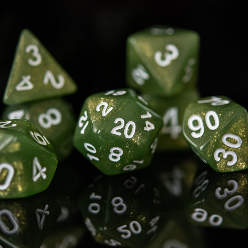 Load image into Gallery viewer, Forest Sprite Acrylic Dice Set
