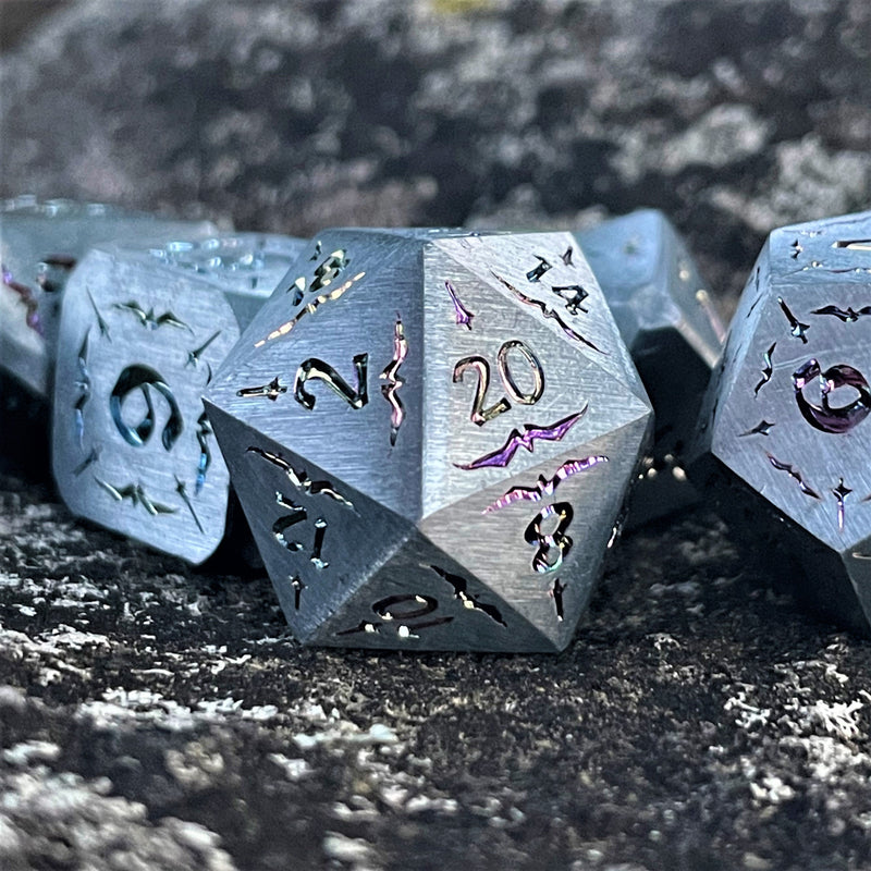 Load image into Gallery viewer, Sword of the Holy Knight Metal Dice Set
