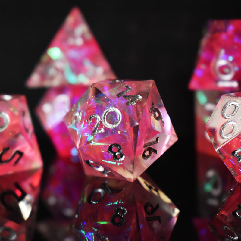 Load image into Gallery viewer, Mage Armor Sharp-Edged Resin Dice Set
