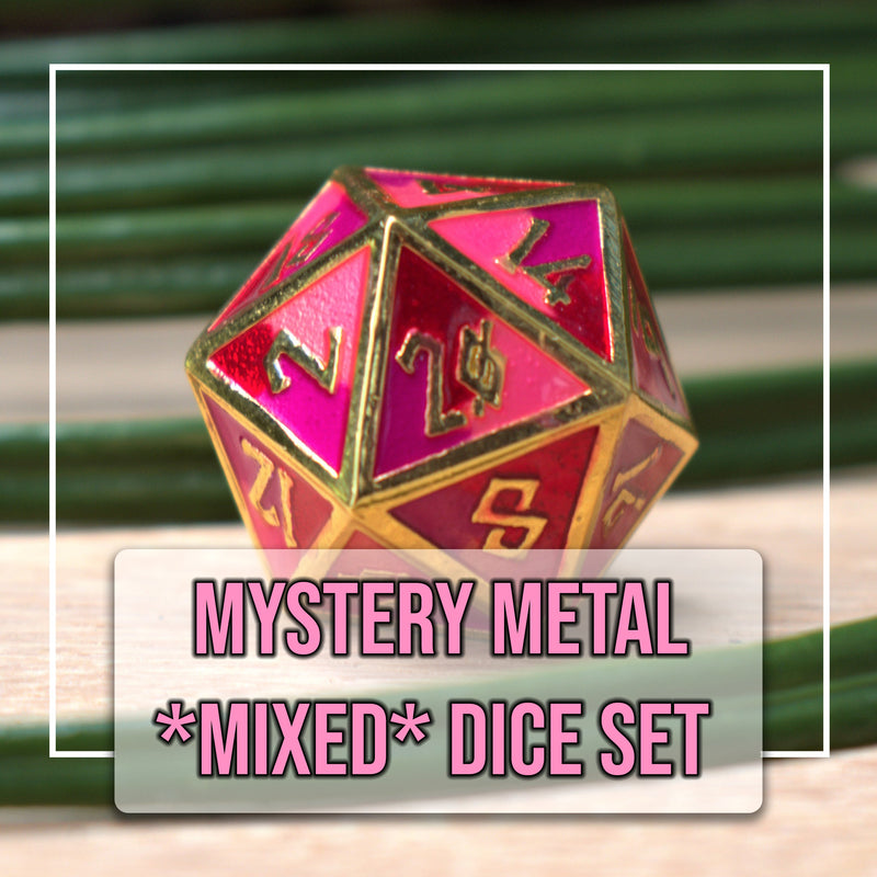 Load image into Gallery viewer, Mystery Metal *Mixed* Dice Set
