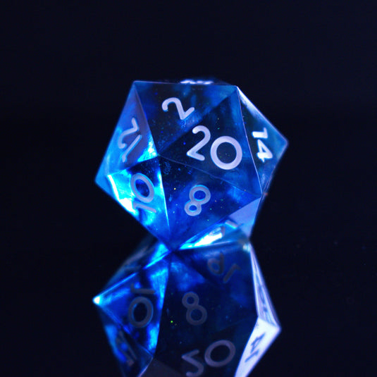 Pulse Wave Sharp-Edged Resin Dice Set