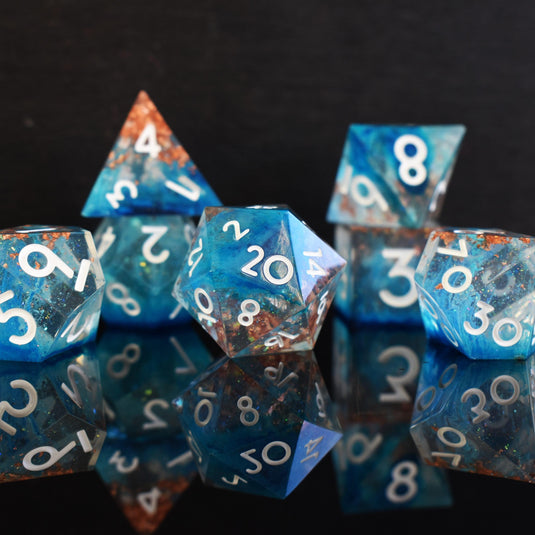 Shield of Faith Sharp-Edged Resin Dice Set