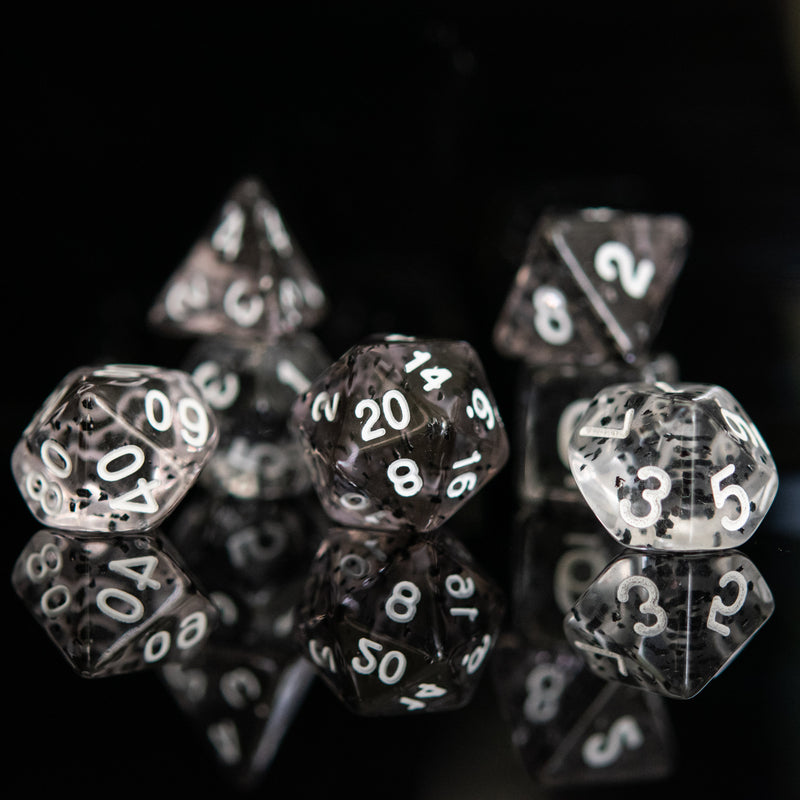 Load image into Gallery viewer, Static Noise Acrylic Dice Set
