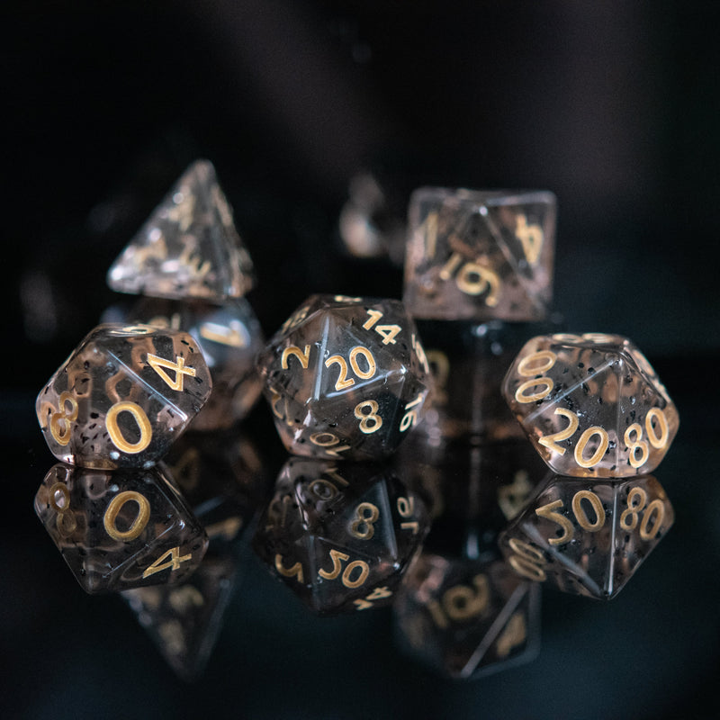 Load image into Gallery viewer, Static Noise Acrylic Dice Set
