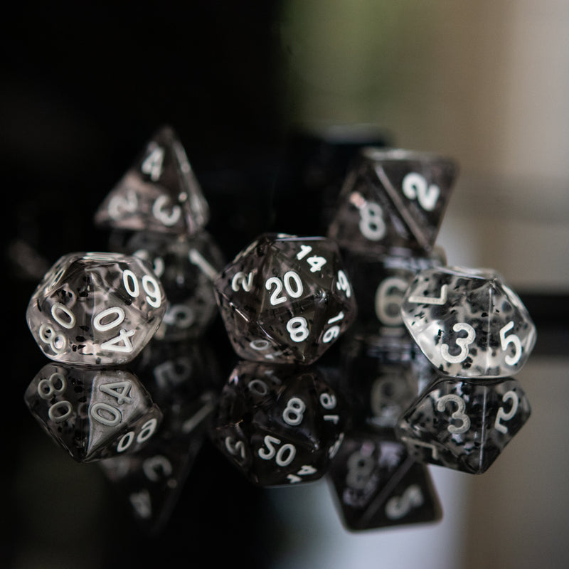 Load image into Gallery viewer, Static Noise Acrylic Dice Set
