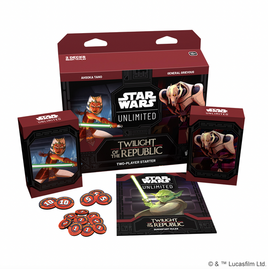 Star Wars: Unlimited – Twilight of the Republic: Two-Player Starter.