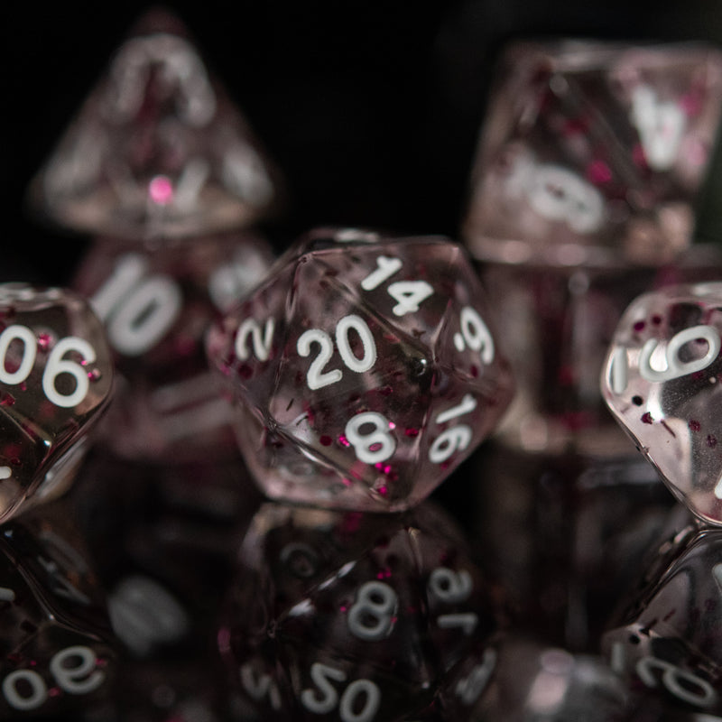 Load image into Gallery viewer, Think Pink Acrylic Dice Set
