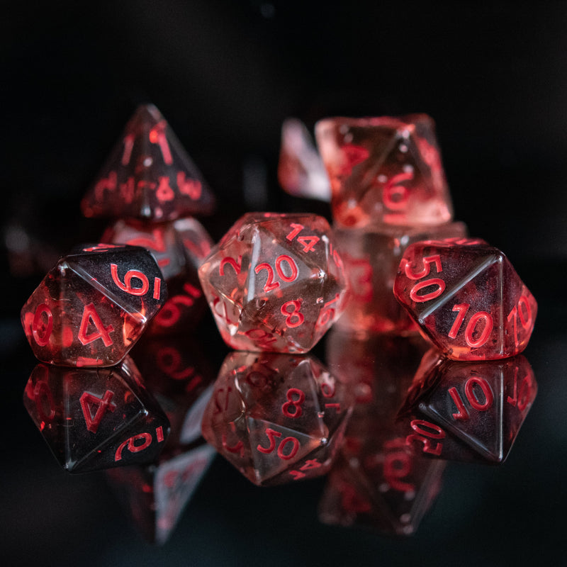 Load image into Gallery viewer, Vampira Acrylic Dice Set
