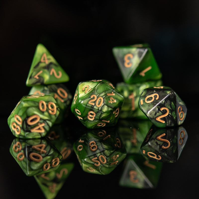 Load image into Gallery viewer, Witch of the Wood Acrylic Dice Set
