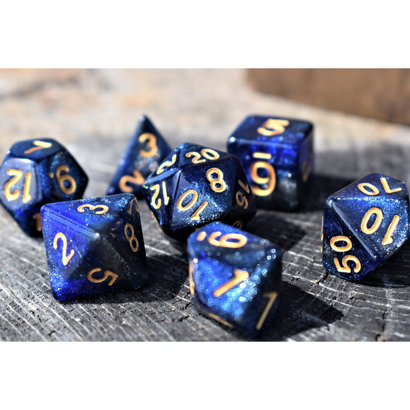 Load image into Gallery viewer, Milky Way Acrylic Dice Set
