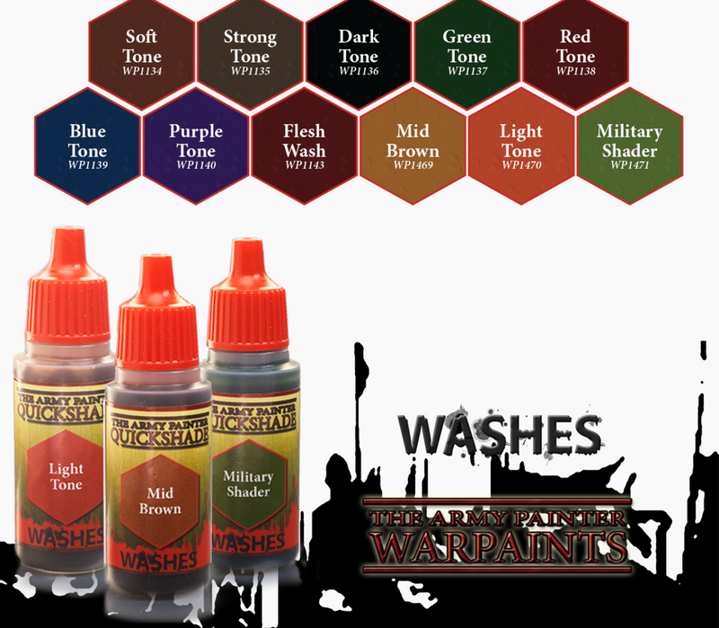 Quickshade Washes: Perfect paint set for shading - The Army Painter